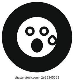 Editable suprised expression emoticon vector icon. Part of a big icon set family. Part of a big icon set family. Perfect for web and app interfaces, presentations, infographics, etc