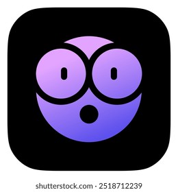 Editable surprised, astonished, shocked face vector icon. Part of a big icon set family. Perfect for web and app interfaces, presentations, infographics, etc