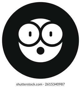 Editable surprised, astonished, shocked face vector icon. Part of a big icon set family. Perfect for web and app interfaces, presentations, infographics, etc