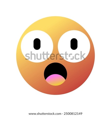 Editable surprised, astonished, shocked face vector icon. Part of a big icon set family. Perfect for web and app interfaces, presentations, infographics, etc