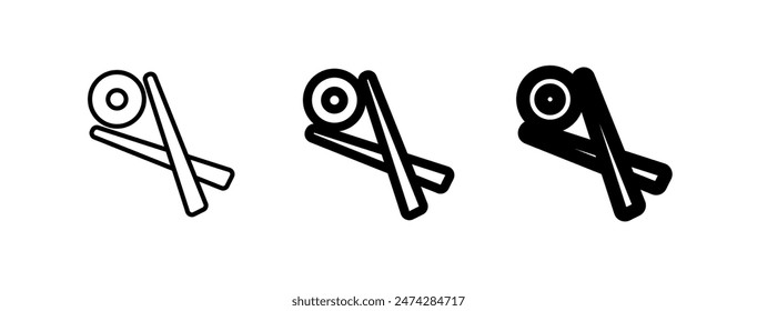 Icono de Vector de sushi editable. Comida, restaurante. Parte de una gran familia de iconos. Perfecto para interfaces de Web y App, presentaciones, infografías, etc
