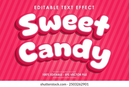 Editable Sweet Candy Text Effect