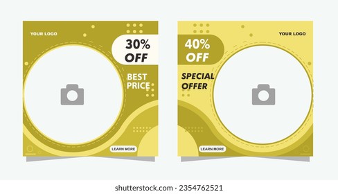 Editable Sweet Social Media Post Template, Sale Promotion Banner