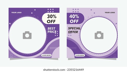 Editable Sweet Social Media Post Template, Sale Promotion Banner