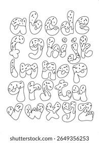 Editable sweet vector text effect with delicious simple sweet concept