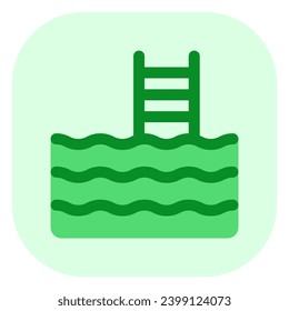 Icono de vector de piscina editable. Parte de una familia de iconos grandes. Perfecto para interfaces web y de aplicaciones, presentaciones, infografías, etc