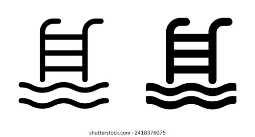 Editable swimming pool vector icon. Part of a big icon set family. Perfect for web and app interfaces, presentations, infographics, etc