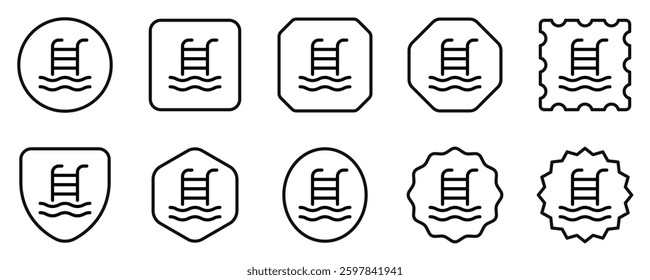 Editable swimming pool vector icon. Part of a big icon set family. Perfect for web and app interfaces, presentations, infographics, etc