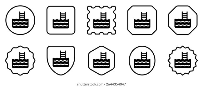 Editable swimming pool vector icon. Part of a big icon set family. Perfect for web and app interfaces, presentations, infographics, etc