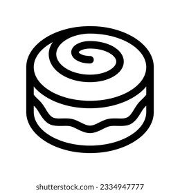 Editable swiss cinnamon roll vector icon. Bakery, cooking, food. Part of a big icon set family. Perfect for web and app interfaces, presentations, infographics, etc