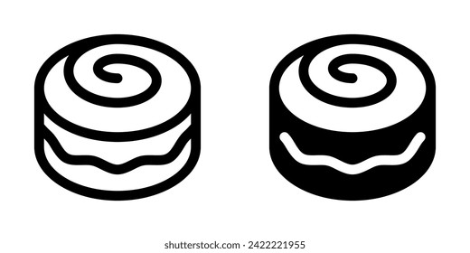 Editable swiss cinnamon roll vector icon. Bakery, cooking, food. Part of a big icon set family. Perfect for web and app interfaces, presentations, infographics, etc
