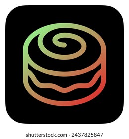 Editable swiss cinnamon roll vector icon. Bakery, cooking, food. Part of a big icon set family. Perfect for web and app interfaces, presentations, infographics, etc