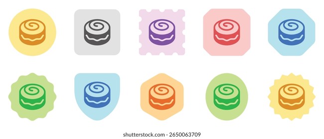 Editable swiss cinnamon roll vector icon. Bakery, cooking, food. Part of a big icon set family. Perfect for web and app interfaces, presentations, infographics, etc