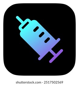 Icono de Vector de jeringa editable. Parte de una gran familia de iconos. Perfecto para interfaces de Web y App, presentaciones, infografías, etc