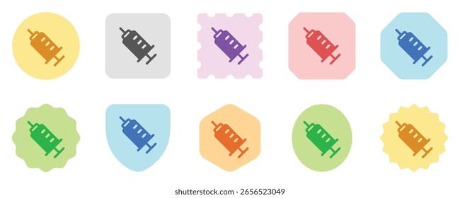 Ícone de vetor de seringa editável. Parte de uma grande família de conjuntos de ícones. Perfeito para interfaces web e app, apresentações, infográficos, etc