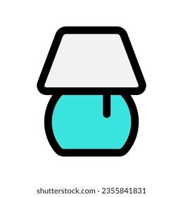 Editable table lamp, night lamp vector icon. Part of a big icon set family. Perfect for web and app interfaces, presentations, infographics, etc