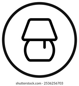 Editable table lamp, night lamp vector icon. Part of a big icon set family. Perfect for web and app interfaces, presentations, infographics, etc