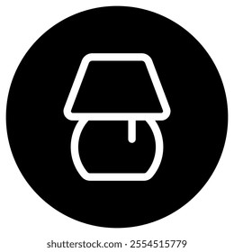 Editable table lamp, night lamp vector icon. Part of a big icon set family. Perfect for web and app interfaces, presentations, infographics, etc