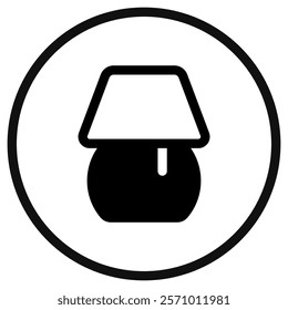 Editable table lamp, night lamp vector icon. Part of a big icon set family. Perfect for web and app interfaces, presentations, infographics, etc