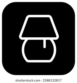 Editable table lamp, night lamp vector icon. Part of a big icon set family. Perfect for web and app interfaces, presentations, infographics, etc