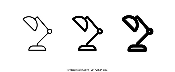 Editable table lamp vector icon. Part of a big icon set family. Perfect for web and app interfaces, presentations, infographics, etc