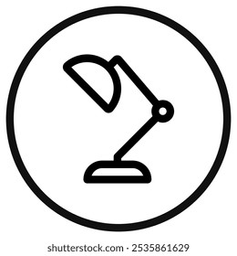 Editable table lamp vector icon. Part of a big icon set family. Perfect for web and app interfaces, presentations, infographics, etc
