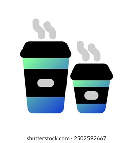 Editable takeout coffee cup sizes vector icon. Cafe, coffee shop, restaurant, drink, beverages. Part of a big icon set family. Perfect for web and app interfaces, presentations, infographics, etc