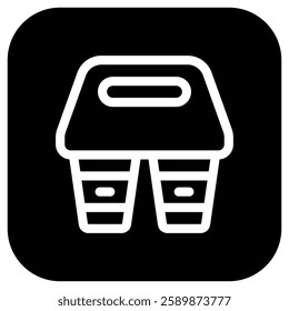 Editable takeout coffee vector icon. Cafe, coffee shop, restaurant, drink, beverages. Part of a big icon set family. Perfect for web and app interfaces, presentations, infographics, etc