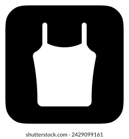 Editable tank top, spaghetti strap vector icon. Clothing, fashion, apparel. Part of a big icon set family. Perfect for web and app interfaces, presentations, infographics, etc