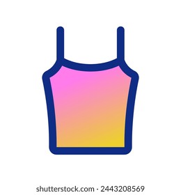 Editable tank top, spaghetti strap vector icon. Clothing, fashion, apparel. Part of a big icon set family. Perfect for web and app interfaces, presentations, infographics, etc