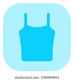 Editable tank top, spaghetti strap vector icon. Clothing, fashion, apparel. Part of a big icon set family. Perfect for web and app interfaces, presentations, infographics, etc