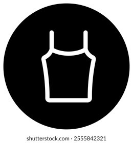 Editable tank top, spaghetti strap vector icon. Clothing, fashion, apparel. Part of a big icon set family. Perfect for web and app interfaces, presentations, infographics, etc