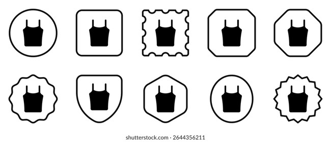 Editable tank top, spaghetti strap vector icon. Clothing, fashion, apparel. Part of a big icon set family. Perfect for web and app interfaces, presentations, infographics, etc