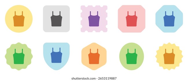 Editable tank top, spaghetti strap vector icon. Clothing, fashion, apparel. Part of a big icon set family. Perfect for web and app interfaces, presentations, infographics, etc