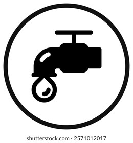 Editable tap water, faucet vector icon. Property, real estate, construction, mortgage, interiors. Part of a big icon set family. Perfect for web and app interfaces, presentations, infographics, etc