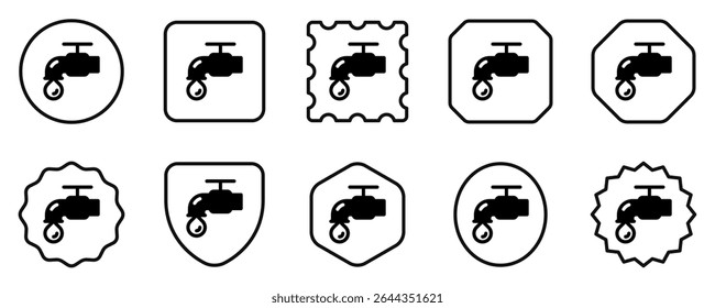 Editable tap water, faucet vector icon. Property, real estate, construction, mortgage, interiors. Part of a big icon set family. Perfect for web and app interfaces, presentations, infographics, etc