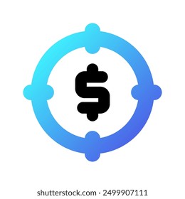 Editable target profit vector icon. Part of a big icon set family. Perfect for web and app interfaces, presentations, infographics, etc