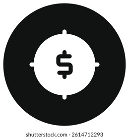 Editable target profit vector icon. Part of a big icon set family. Perfect for web and app interfaces, presentations, infographics, etc