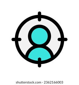 Editable target user customer vector icon. SEO, marketing, business. Part of a big icon set family. Perfect for web and app interfaces, presentations, infographics, etc