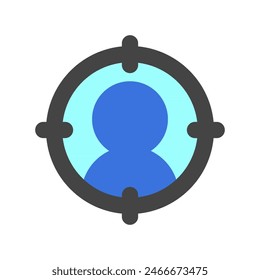 Editable target user customer vector icon. SEO, marketing, business. Part of a big icon set family. Perfect for web and app interfaces, presentations, infographics, etc