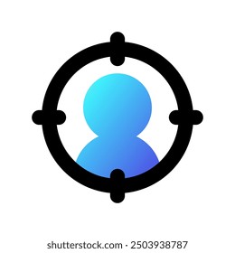Editable target user customer vector icon. SEO, marketing, business. Part of a big icon set family. Perfect for web and app interfaces, presentations, infographics, etc