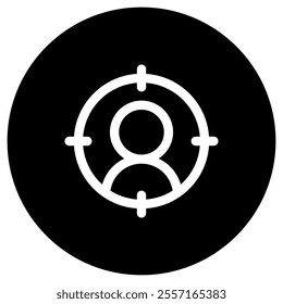 Editable target user customer vector icon. SEO, marketing, business. Part of a big icon set family. Perfect for web and app interfaces, presentations, infographics, etc