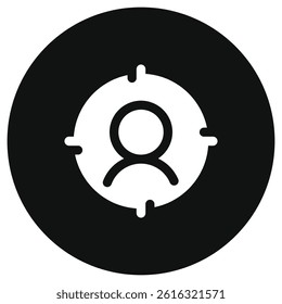 Editable target user customer vector icon. SEO, marketing, business. Part of a big icon set family. Perfect for web and app interfaces, presentations, infographics, etc