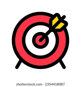 Editable target vector icon. Part of a big icon set family. Perfect for web and app interfaces, presentations, infographics, etc