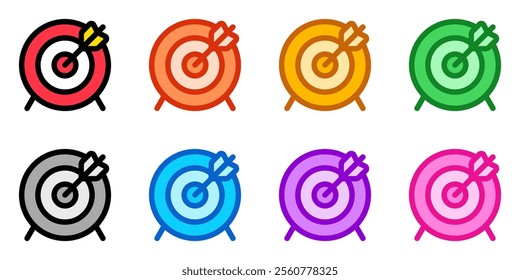 Editable target vector icon. Part of a big icon set family. Perfect for web and app interfaces, presentations, infographics, etc