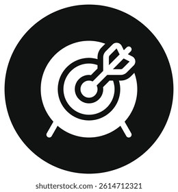 Editable target vector icon. Part of a big icon set family. Perfect for web and app interfaces, presentations, infographics, etc