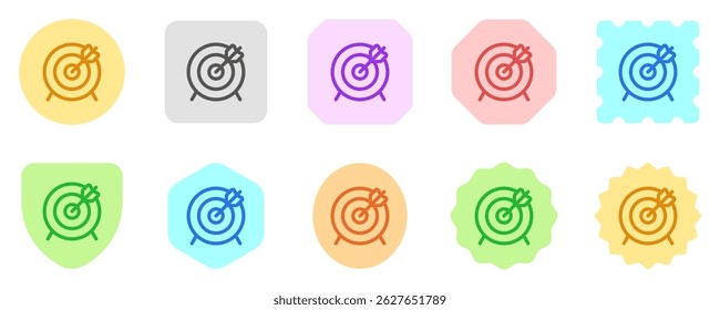 Editable target vector icon. Part of a big icon set family. Perfect for web and app interfaces, presentations, infographics, etc