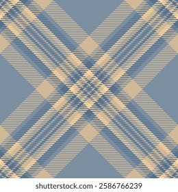 Editable tartan pattern plaid, anniversary background fabric check. Christmas seamless vector textile texture in pastel and light colors palette.