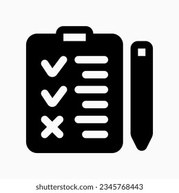 Editable task, checklist vector icon. Part of a big icon set family. Perfect for web and app interfaces, presentations, infographics, etc