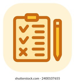 Editable task, checklist vector icon. Part of a big icon set family. Perfect for web and app interfaces, presentations, infographics, etc